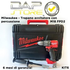 USATI GARANTITI - Trapano con percussione Milwaukee M18 FPD2 + valigetta rigida!