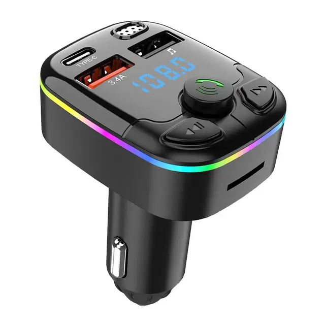 Trasmettitore FM Bluetooth Per Auto Con Caricatore USB PD 48W - Mani Libere, MP3, Schermo LCD - Foto 3