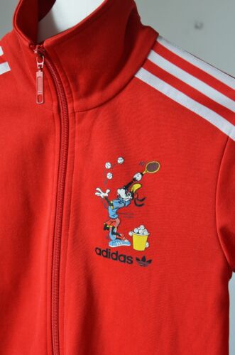 Felpa vintage Adidas X Disney rara pippa rossa cerniera completa donna taglia M - Foto 3 di 8