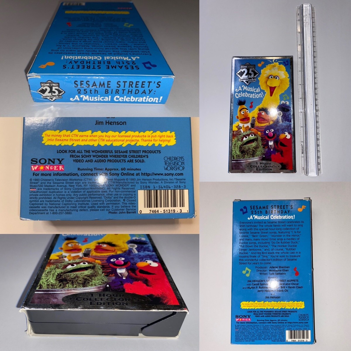Lot of Nine Sesame Street and Elmo VHS Tapes | eBay