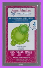 SPELLBINDERS MEDALLION EIGHT METAL DIE- CUT EMBOSS AND STENCIL - SHAPEABILITIES