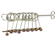 MAGIKON Traditional Brain Teaser, Classical Metal Chinese 9 Linked Rings Puzz...