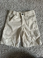 Wrangler Boys Cargo Shorts Straight Canvas with Adjustable Waist, Brown Size 5R