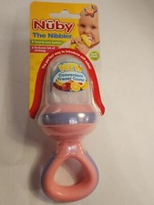 Nuby First Solids: The Nibbler Mesh Feeder BPA Free Pink