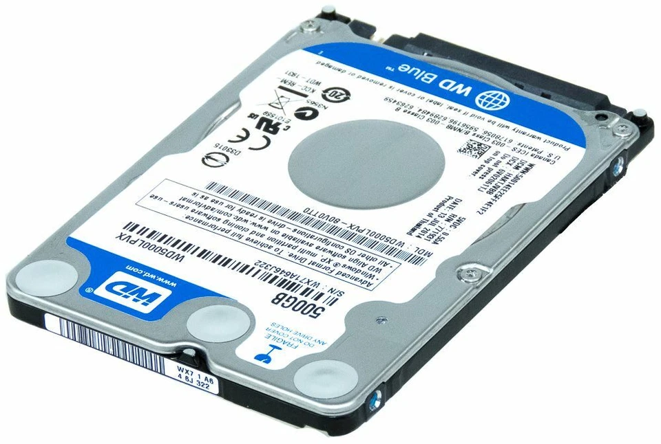 Disco Rigido WD Blue Scorpio WD5000LPVX 500GB 5400RPM SATA III 8MB 2.5'' Zoll - Immagine 4 di 4