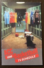 Atlantic Coast Conference 1986 NCAA Basketball season TV schedule