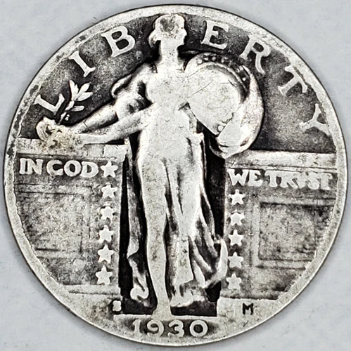 1930-S SILVER STANDING LIBERTY QUARTER FINE  #MC_717
