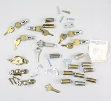 National Lock Cylinders w/ keys GREAT Challenge Locks mailbox locksmith LOT VTG