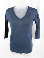 Michael Stars Women's Eclipse Metallic Dark Blue Vneck Shirt Top One Size on sale Michael Stars Women's Eclipse Metallic Dark Blue Vneck Shirt Top One Size on sale