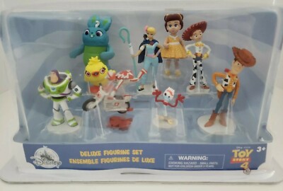 TOY STORY 4 DELUXE FIGURINE SET - 9 FIGURE COLLECTOR'S SET DISNEY