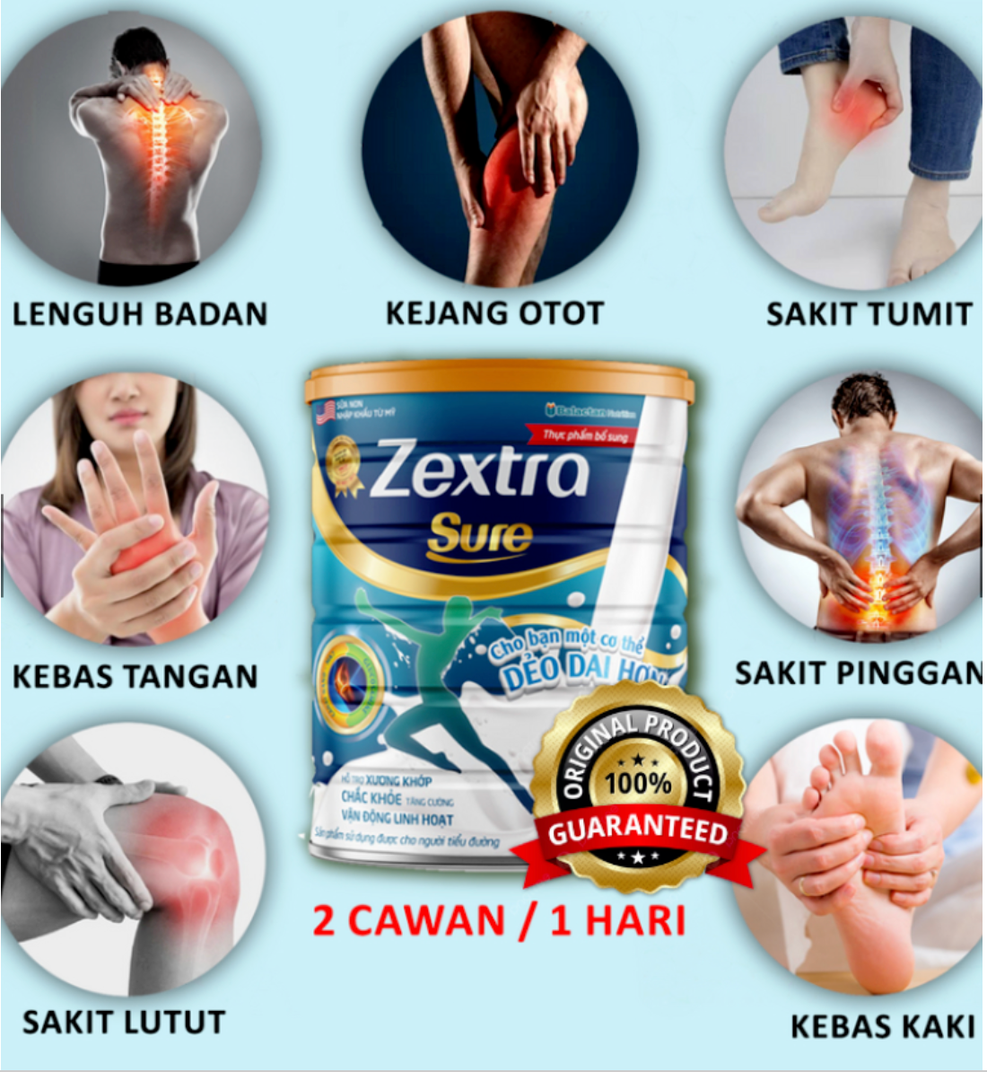 Zextra Sure 400g 2個セット Amazon.co.jp: ZEXTRA SURE JAPAN Joint Pain Relief Milk Back Pain