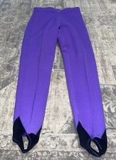 Vintage Peregrine Sun Valley Ski Snow Pants Stirrup Purple Sz 10 Womens