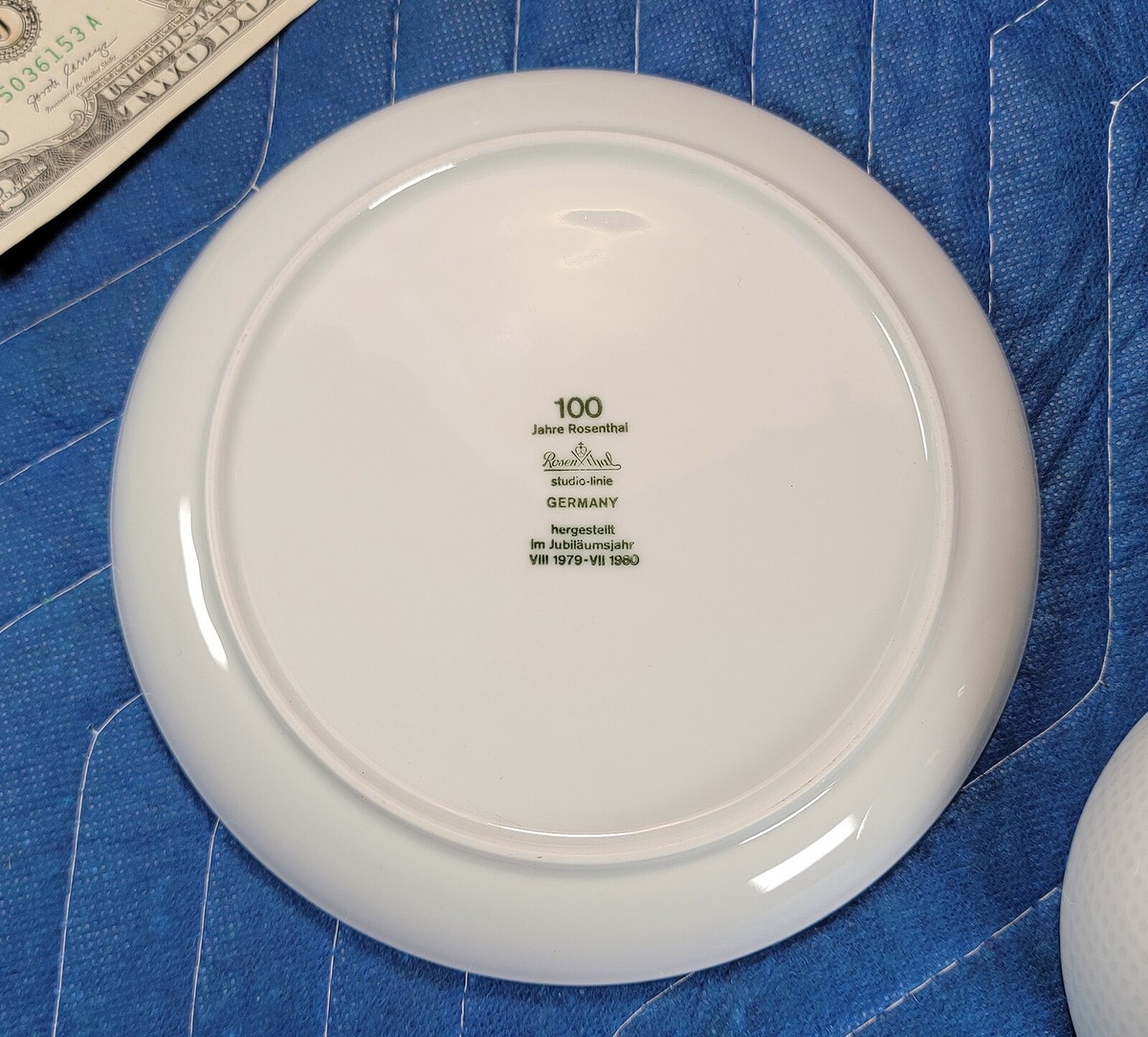 ROSENTHAL Studio Linie CENTURY BLUE FLOWER Fruit Bowl+Under Plate