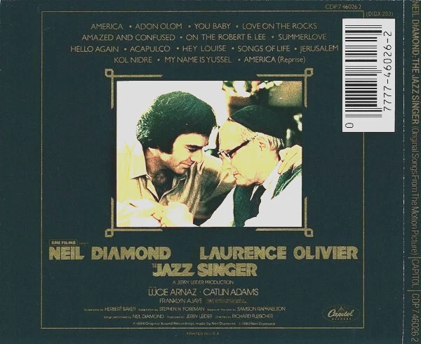 Neil Diamond The Jazz Singer Soundtrack CD NEW SEALED Love On The Rocks+ - Image 2 of 4