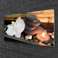 Acrylglasbilder Wandbilder Druck 125x50 Kerzen Badetücher Kunst