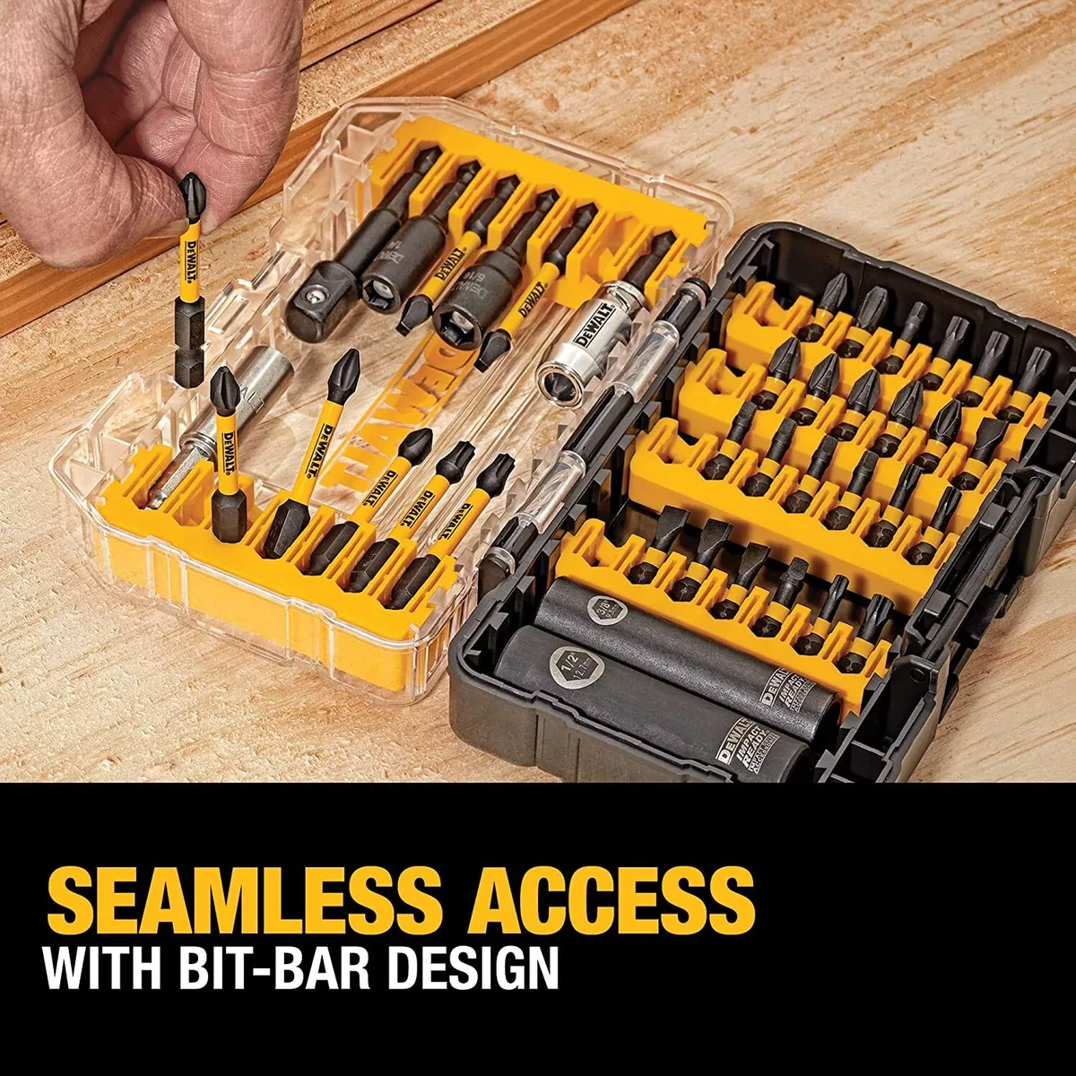 Screwdriver Bit Set Impact Ready 40 Piece Dewalt Flex torq DWA2T40IR Bits Case