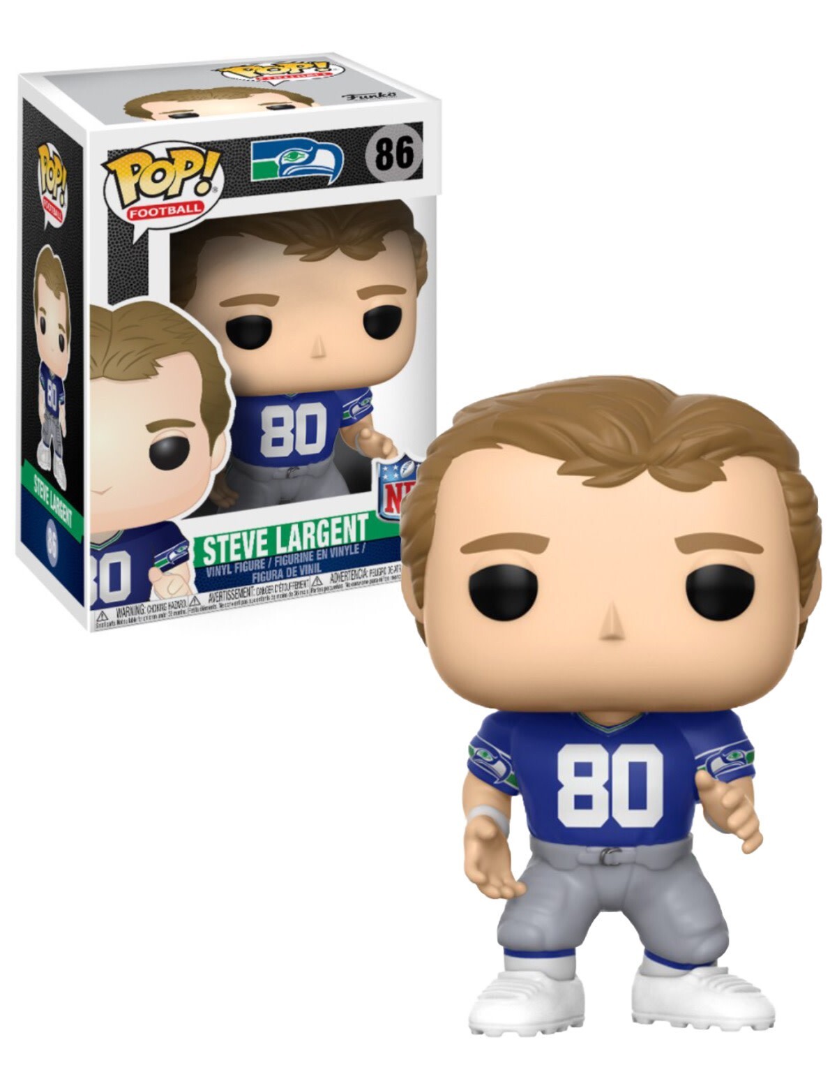 Funko Pop! Nfl Legends: Steve Largent Seahawk (Blue Jersey) #86 889698202084