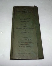 NEAT 1927 AUTOLOGUE TRAVEL RECORD BOOK BY THE HATCHER COMPANY MINNEAPOLIS MINN