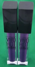 2x Maybelline New York Vivid Hot Lacquer Color Sensational Lip Gloss Royal #78