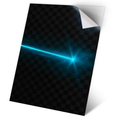 1 x Vinyl Sticker A2 - Blue Laser Light #3850 | eBay UK