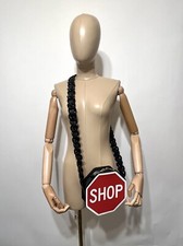 Moschino Red Leather Stop Sign 'SHOP' Bag