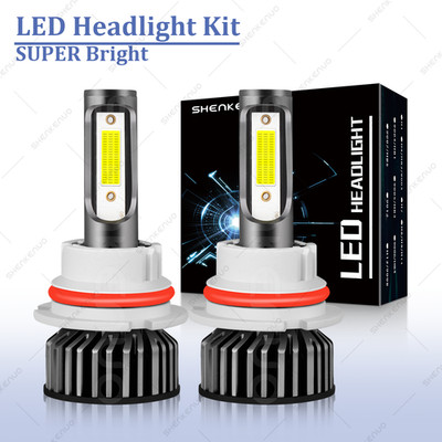 2x 9007/HB5 LED Headlight Bulbs Kit 6000K White High Low Beam light super Bright