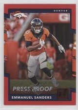 2017 Panini Donruss Press Proof Red Emmanuel Sanders #115 03rx