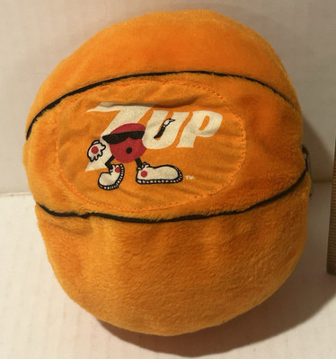Vintage 7up Spot Mascot Plush Reversible Basketball Commonwealth 1990