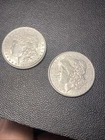Lot Of (2) 1889p Morgan Silver Dollars- BU