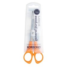 Korbond General Purpose Scissors – 5" Stainless Steel Utility Household Craft