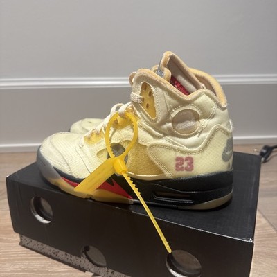 Size 6 - Nike Jordan 5 SP x Off-White Mid Sail