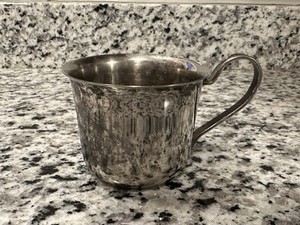 VTG Leonard Silver plated Baby Cup - Tarnished Silver