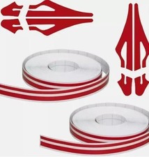 2 Rolls 32Ft Car Pinstriping Tape, Vinyl Automotive Pinstriping Tape Stripe Red