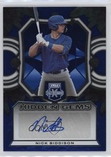 2023 Panini Elite Extra Edition Hidden Gems Blue Nick Biddison #HG-NBD Auto nd3