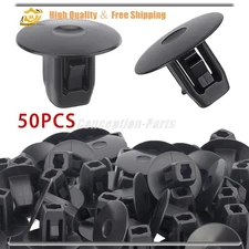 50* Black Fender Apron Grommet Nut Clips For Acura ILX MDX Honda CR-V Odyssey