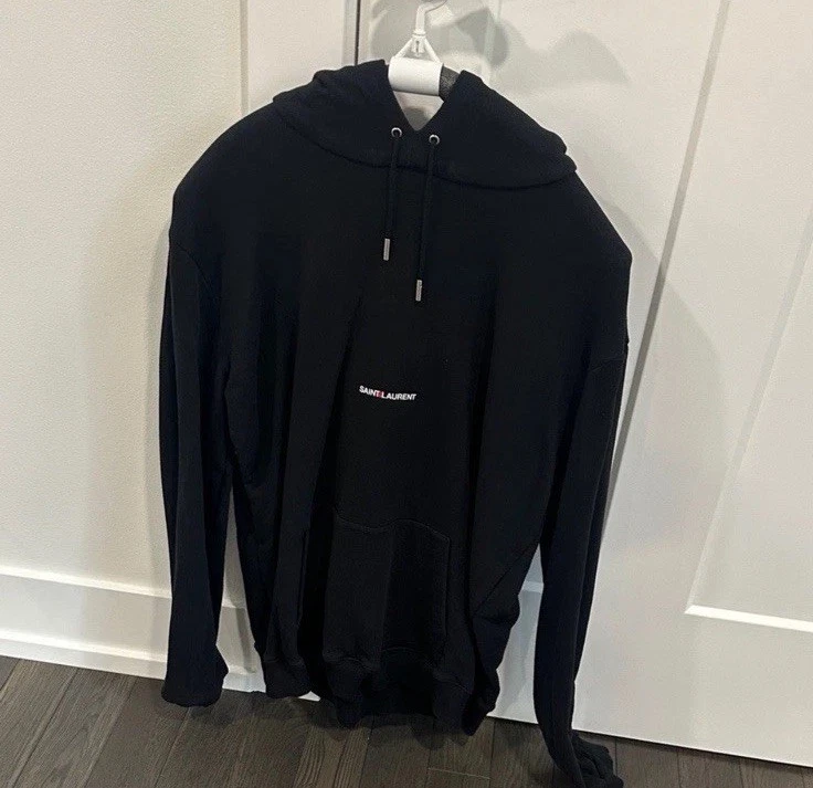 Saint Laurent Black Hoodies for Men for Sale | Shop Men's Athletic