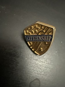 Vintage Citizenship Award Pin Vintage