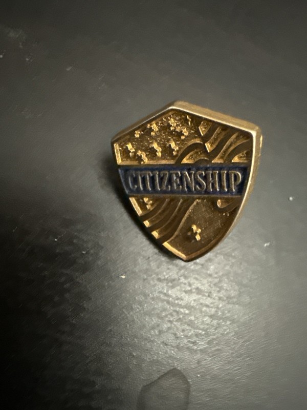 Vintage Citizenship Award Pin Vintage