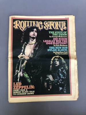 Rolling Stone Magazine March 13 1975 Led Zeppelin #182 Nixon