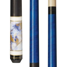 Players C-947 Royal Blue Cue with Black Linen Wrap Free Shipping 