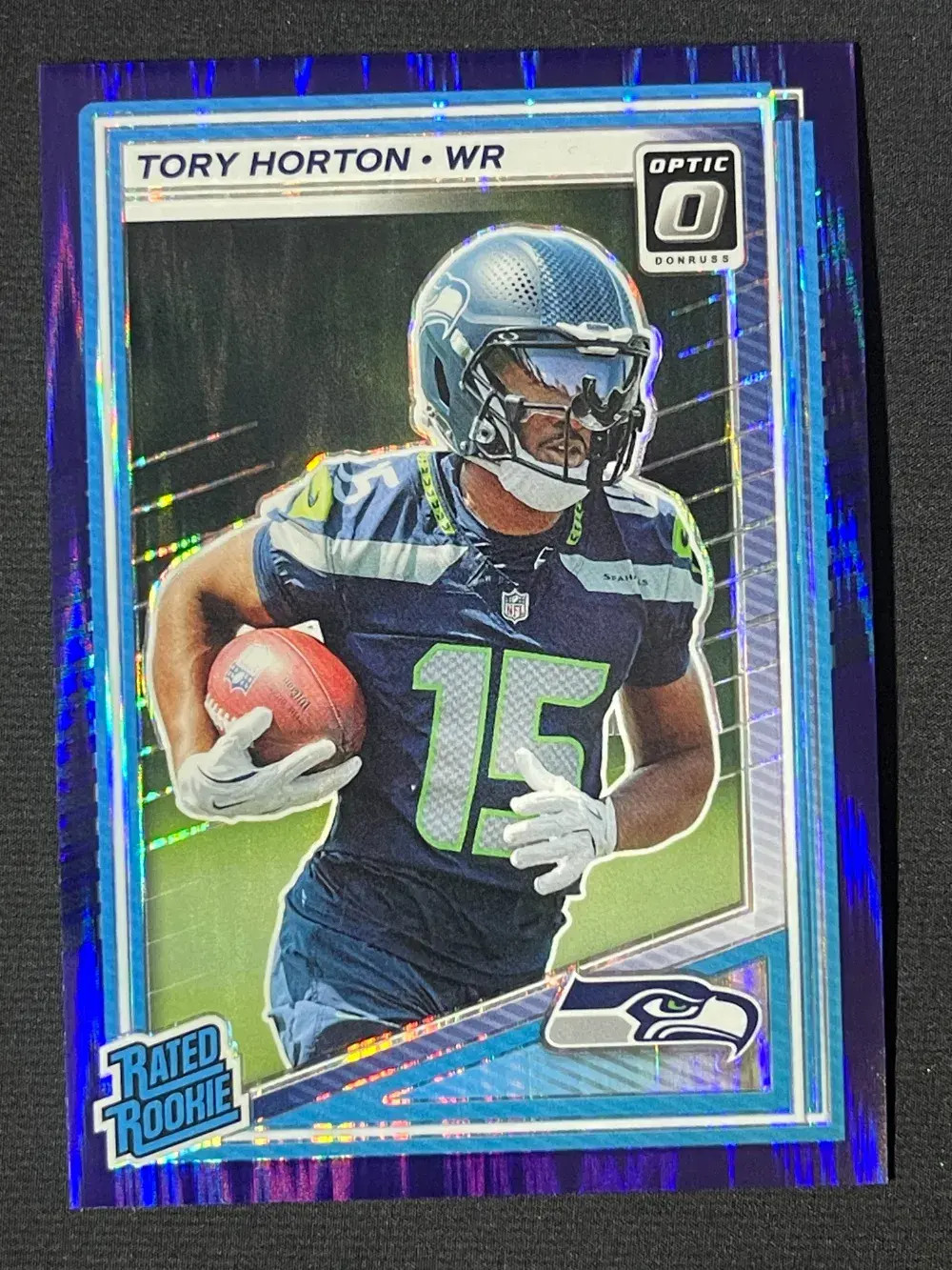 2025 Donruss Optic Rated Rookie Purple Shock #295 Tory Horton (RC) Seahawks YT92