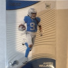 Panini 2022 Chronicles Clear Vision Jameson Williams Rookie CVR-20 Lions