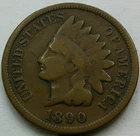 US 1890 Indian Head Cent  **