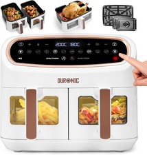 Duronic XXL Air Fryer AF34 WE 10L Digital Family Size Air Fryers Oil Free Triple