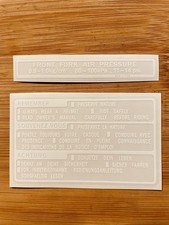 Honda CB 900 F Bol D’OrAdesivi Decal Sticker Serbatoio Tank Coppia