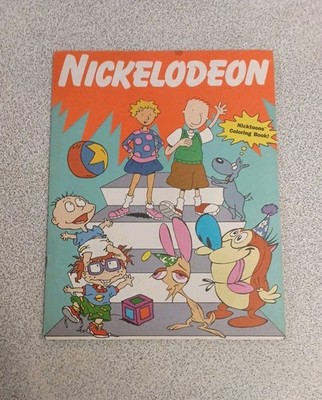 Nickelodeon Promo Coloring Book VERY RARE UNUSED Ren Stimpy, Rugrats, Doug