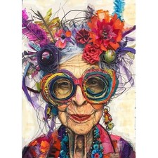 Funny Grandma DIY Paint By Numbers Kit For Adults Home Wall Art Decoration