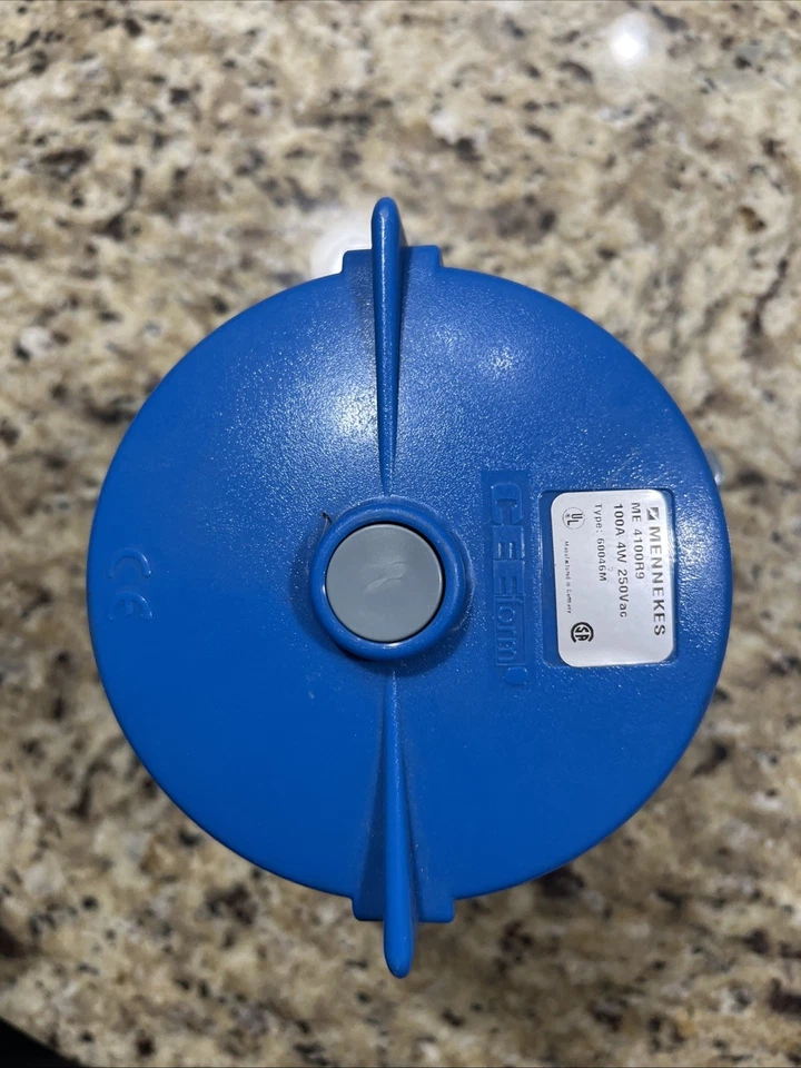 Mennekes Me 4100R9 Receptacle 100A, 250v, 3P, 4W with Base - Image 2 of 4