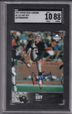 1997 Upper Deck NFL Legends - Autograph Ray Guy #AL-111 SGC 8 Auto 10