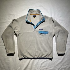 Patagonia Synchilla Snap-T Fleece Pullover El Cap Ivory Jacket 25580 Medium